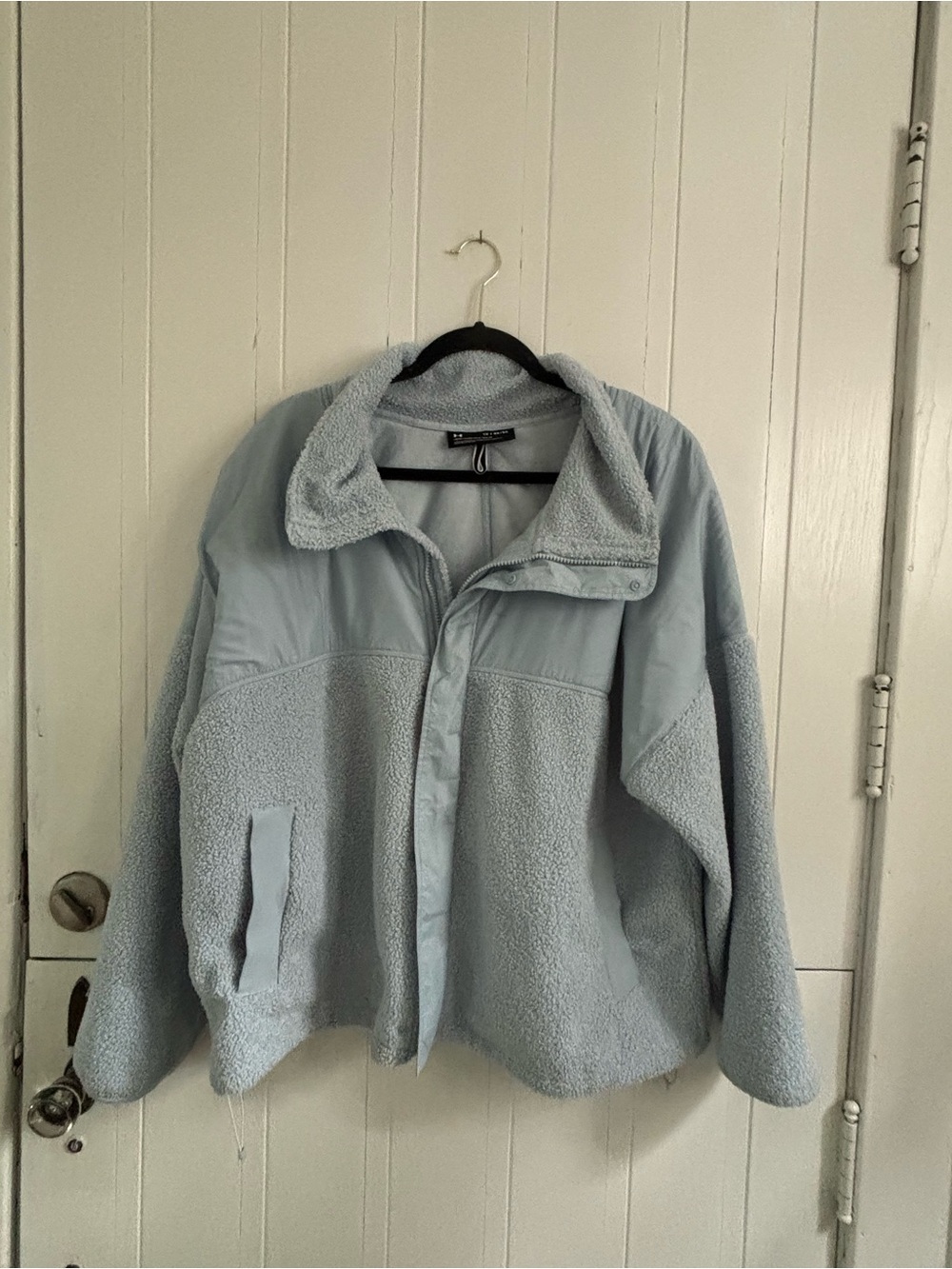Under Armor Light Blue Sherpa Zip Jacket